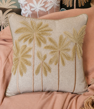 Coconut Grove Cushion Cover – Linen Blend