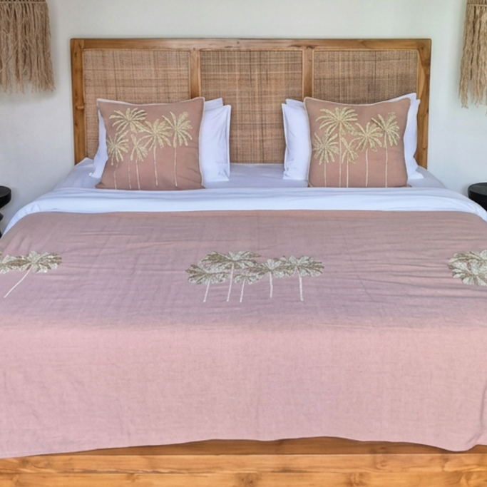 Coconut Grove Throw - Peach/Beige