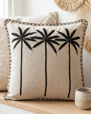 Palm Avenue Cushion Cover – Linen-Cotton Blend