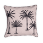 Palm Four Cushion Cover – Natural/Black