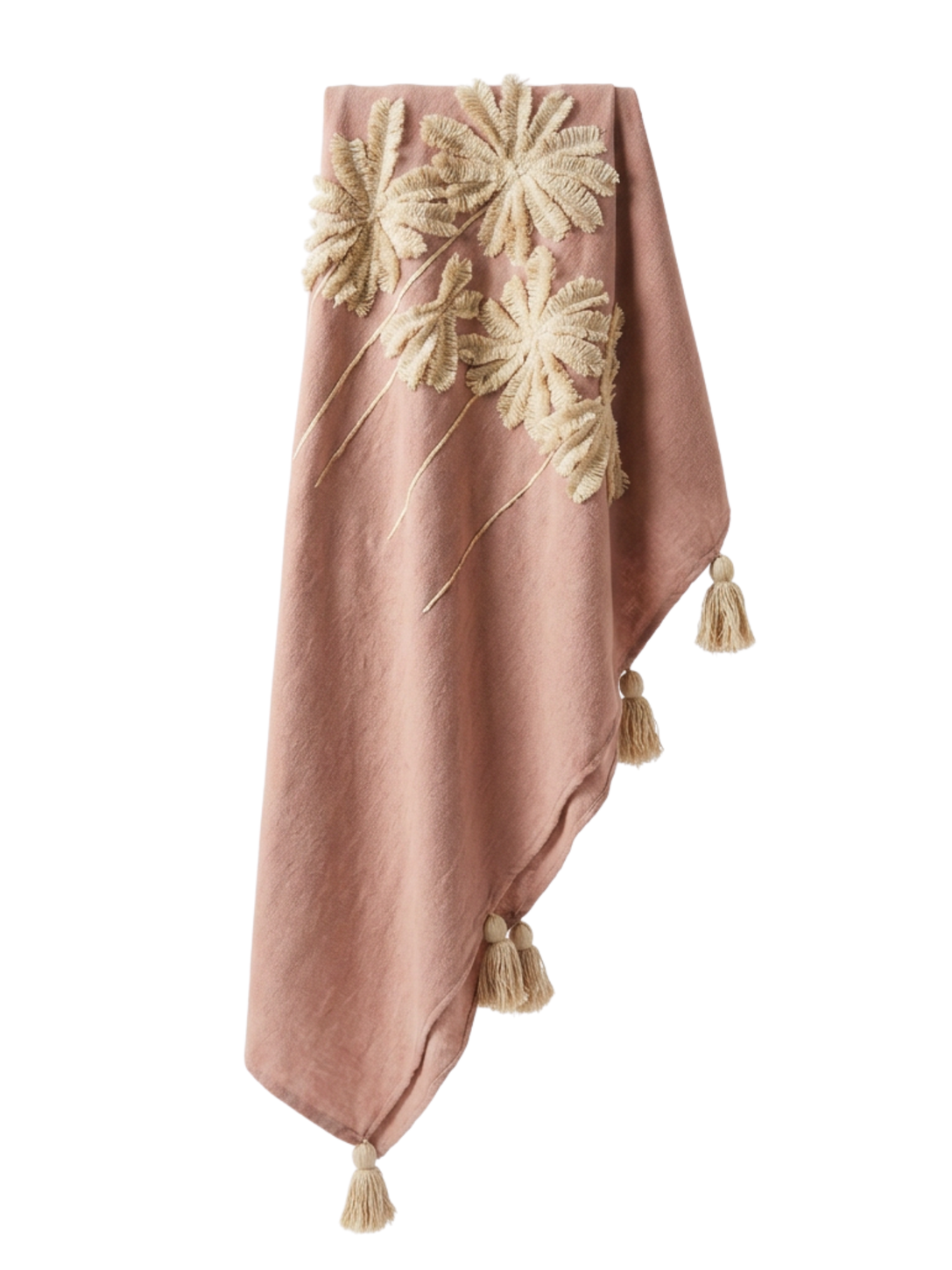 Coconut Grove Throw - Cotton - Peach/Beige